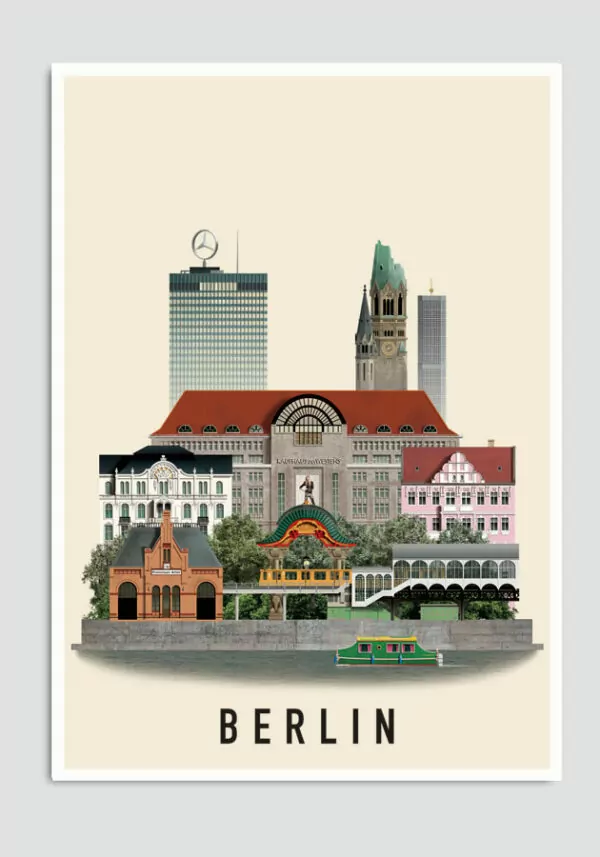 Berlin postcard by Martin Schwartz