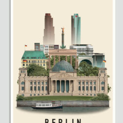 Berlin postcard by Martin Schwartz