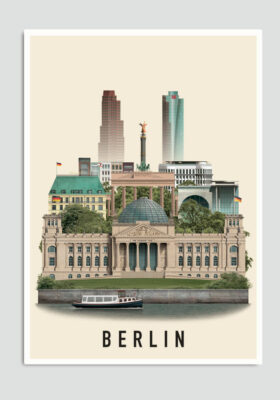 Berlin postcard by Martin Schwartz