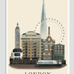 London postcard by Martin Schwartz