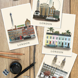 London postcards by Martin Schwartz