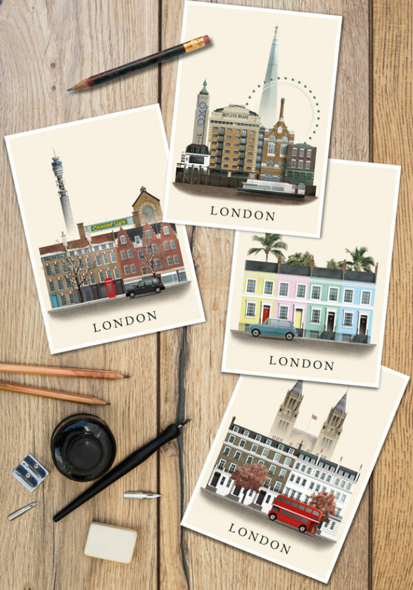 London postcards by Martin Schwartz