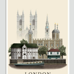 London postcard by Martin Schwartz