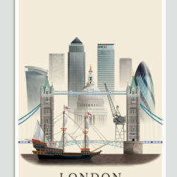 London postcard by Martin Schwartz