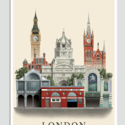 London postcard by Martin Schwartz