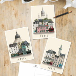 Paris postcards by Martin Schwartz