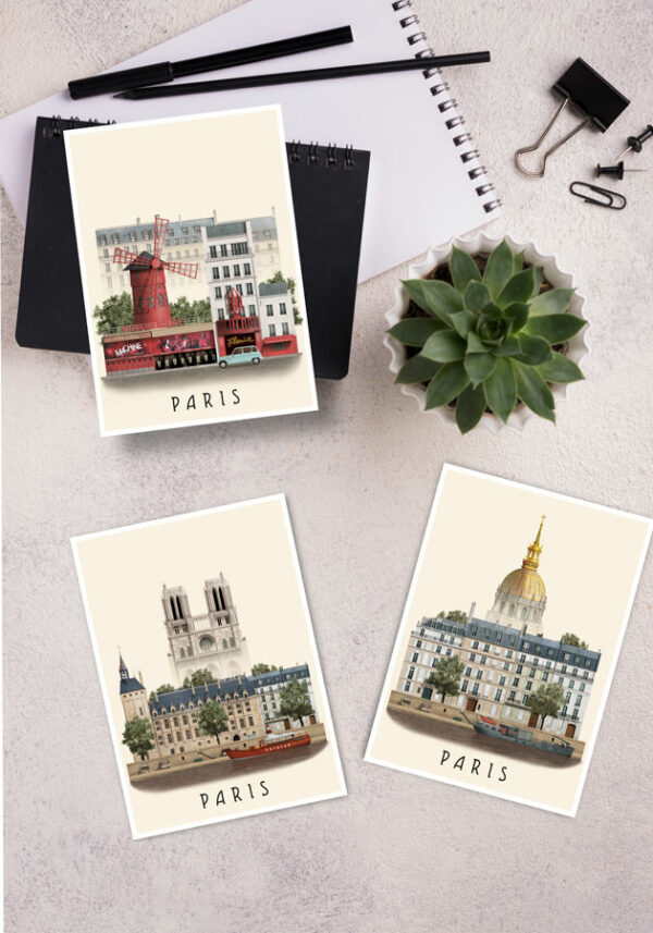 Paris postcards by Martin Schwartz