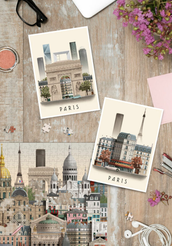 Paris postcards by Martin Schwartz