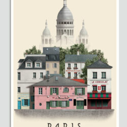 Paris postcard by Martin Schwartz