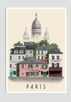 Paris postcard by Martin Schwartz