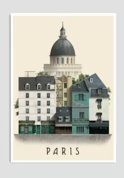 Paris postcard by Martin Schwartz