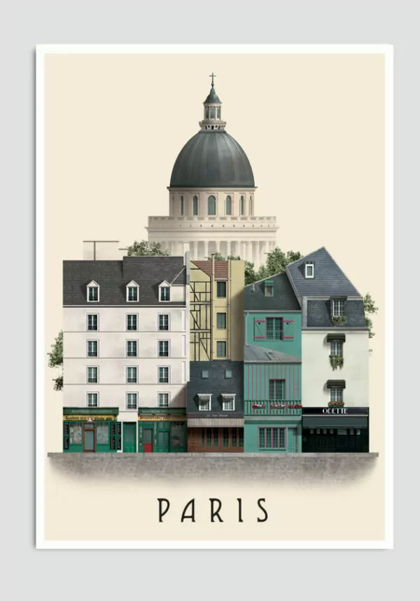 Paris postcard by Martin Schwartz