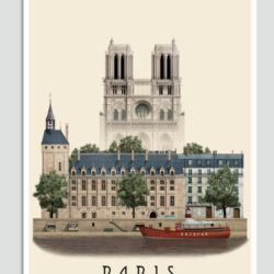Paris postcard by Martin Schwartz