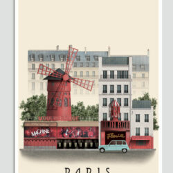 Paris postcard by Martin Schwartz