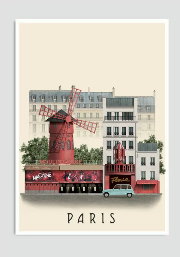 Paris postcard by Martin Schwartz