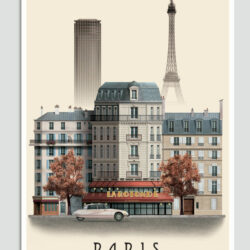 Paris postcard by Martin Schwartz