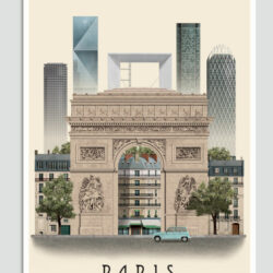 Paris postcard by Martin Schwartz