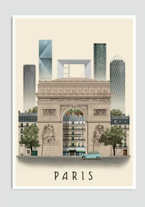 Paris postcard by Martin Schwartz