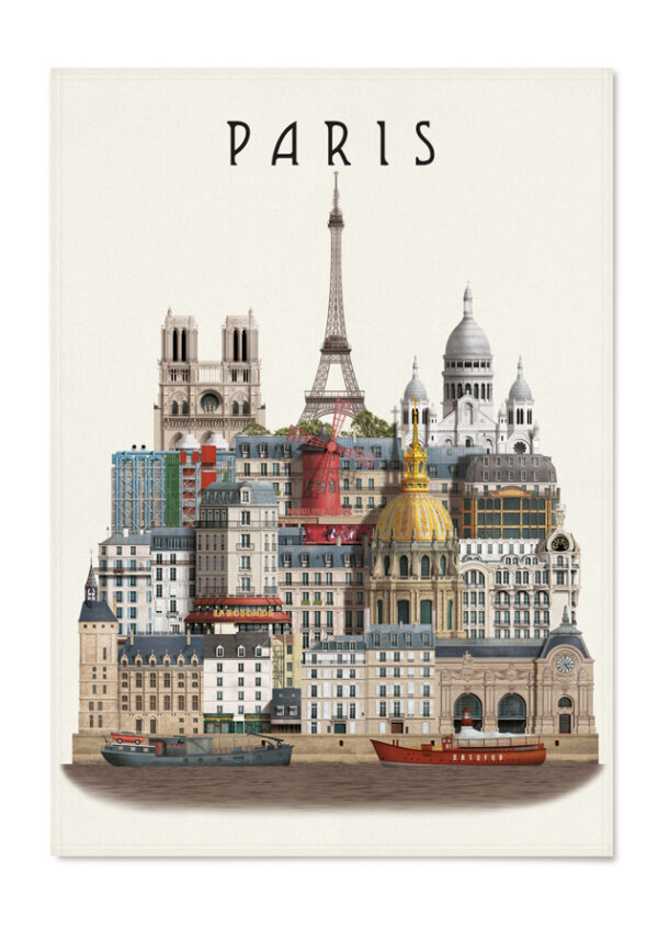 Tea Towel Paris